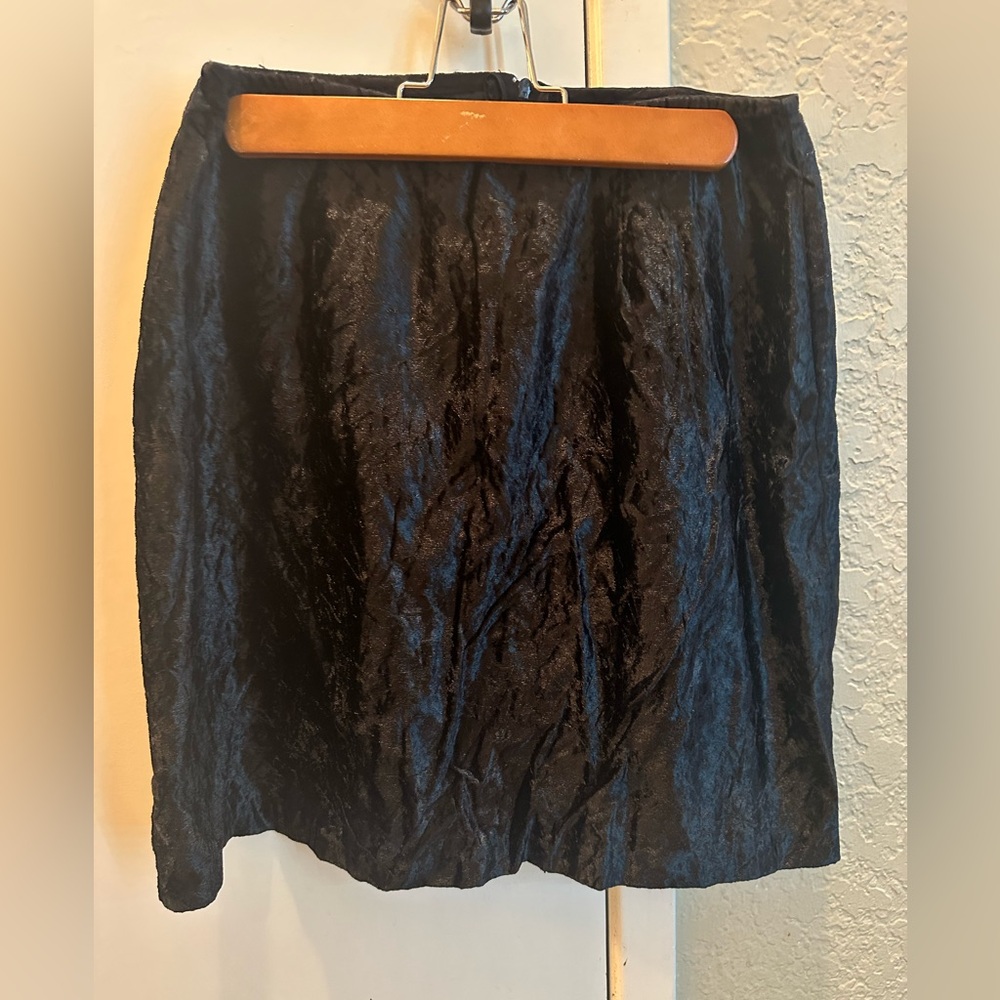 Vintage velvet black Women's Skirt